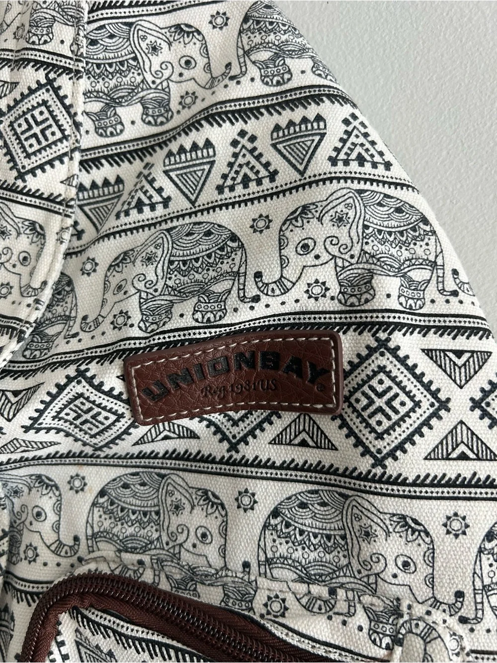 Union Bay Patterned Elephant shoulder Sling Bag
